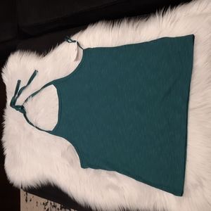 GAP Halter Tank Top with Tie Back in Green